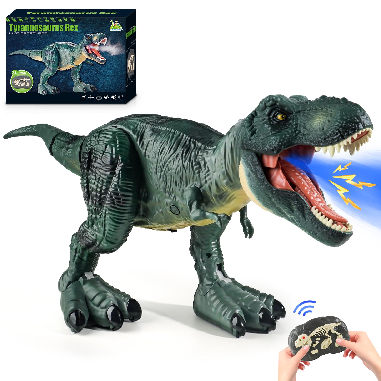 Amazon.com: Tyrannosaurus Remote Control Dinosaur Toys for
